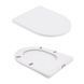Унитаз напольный Qtap Swan Ultra Quiet с сидением Soft-close 640x360x835 мм QT16222182TW White