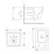 Унитаз подвесной Qtap Crow Ultra Quiet 485&times;340&times;290 мм, Matt Black, с сиденьем Slim Duroplast/ Soft-close/ Quick Release QT05335171MB