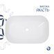 Комплект Qtap Robin: Раковина накладная прямоугольная 600x390x150 мм White + Донный клапан PU02