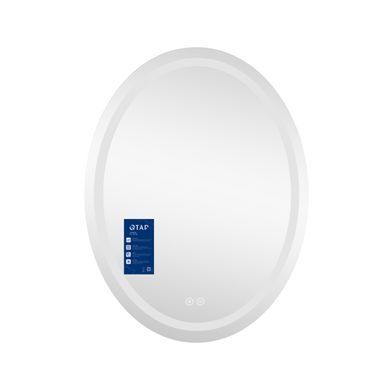 Зеркало Qtap Mideya (DC-F801) 600х800 с LED-подсветкой Touch, с антизапотеванием, диммером QT2078F801W