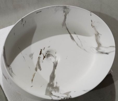 Раковина накладна MIXXUS PREMIUM ELLIPSE-0104 MARBLE 550х415х140mm (MP6554)