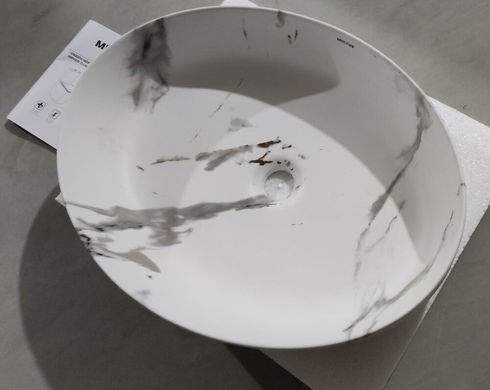 Раковина накладна MIXXUS PREMIUM ELLIPSE-0104 MARBLE 550х415х140mm (MP6554)