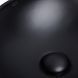 Раковина накладна овальна з донним клапаном 625x415x150 MATT BLACK DOVE